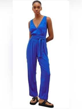 VIX PAULA HERMANNY Blue Jumpsuit NWT sz 4